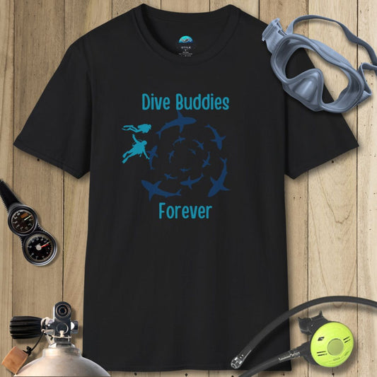 Dive Buddies Forever - Shark T-shirt