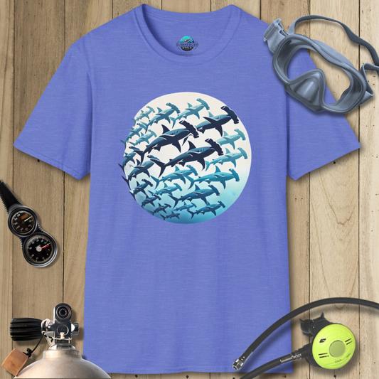 School of hammerhead sharks T-shirt